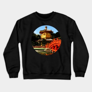 Golden Pagoda, Nan Lian Garden, Hong Kong Crewneck Sweatshirt